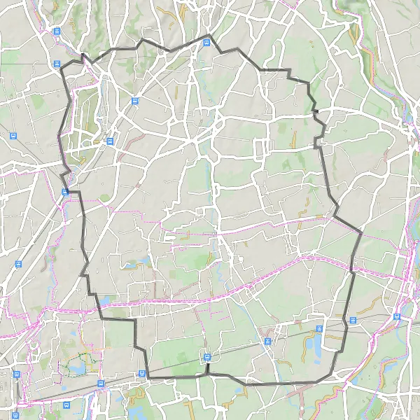 Kartminiatyr av "Sulbiate to Biassono Road Cycling Route" cykelinspiration i Lombardia, Italy. Genererad av Tarmacs.app cykelruttplanerare