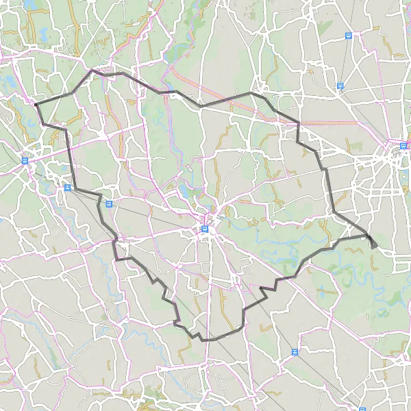 Miniatura mapy "Trasa rowerowa Paullo - Mediglia" - trasy rowerowej w Lombardia, Italy. Wygenerowane przez planer tras rowerowych Tarmacs.app