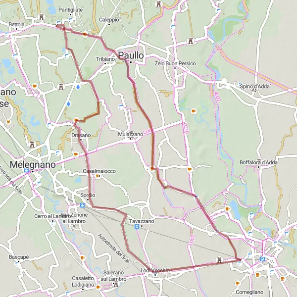 Miniatuurkaart van de fietsinspiratie "Verken de natuur van Lombardia" in Lombardia, Italy. Gemaakt door de Tarmacs.app fietsrouteplanner