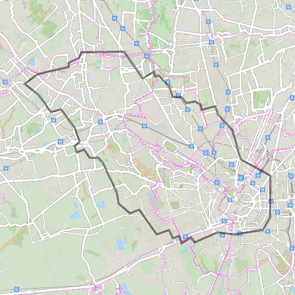 Karttaminiaatyyri "Kulttuurireitti Nervianon ympäri" pyöräilyinspiraatiosta alueella Lombardia, Italy. Luotu Tarmacs.app pyöräilyreittisuunnittelijalla