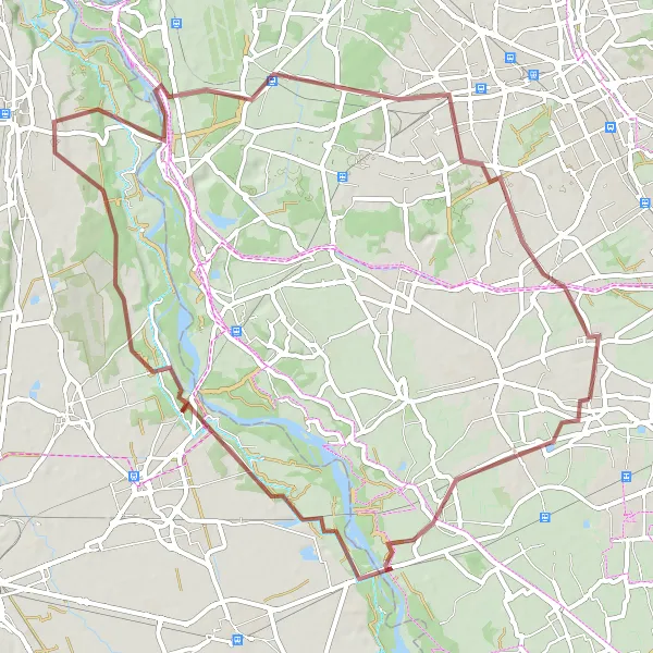 Miniature de la carte de l'inspiration cycliste "Circuit Boffalora sopra Ticino-Ferno" dans la Lombardia, Italy. Générée par le planificateur d'itinéraire cycliste Tarmacs.app