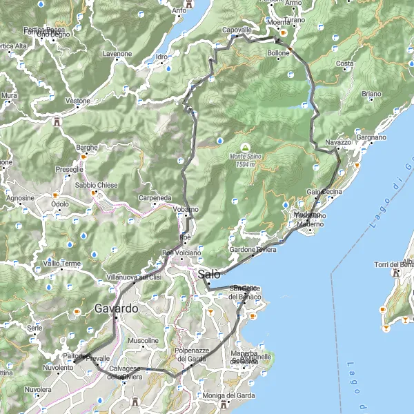 Miniatua del mapa de inspiración ciclista "Ruta de Carretera con Encanto" en Lombardia, Italy. Generado por Tarmacs.app planificador de rutas ciclistas