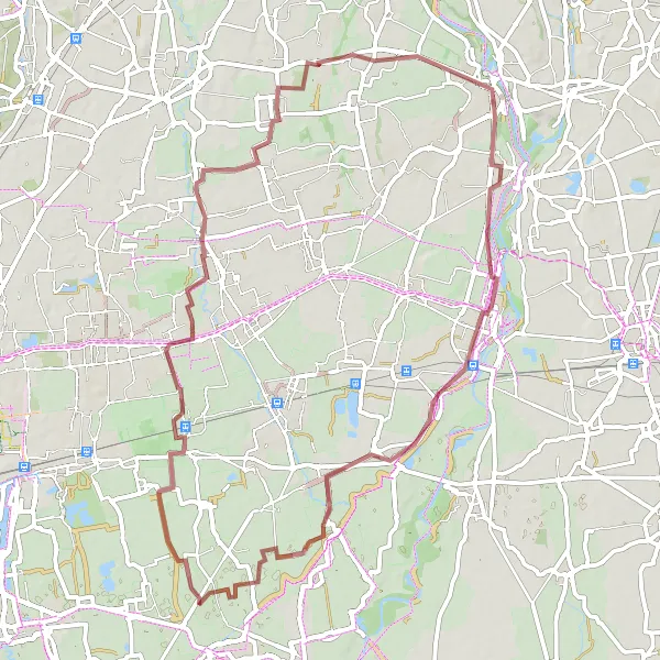 Miniaturní mapa "Gravel Route through Vignate and Cascina Rossate" inspirace pro cyklisty v oblasti Lombardia, Italy. Vytvořeno pomocí plánovače tras Tarmacs.app