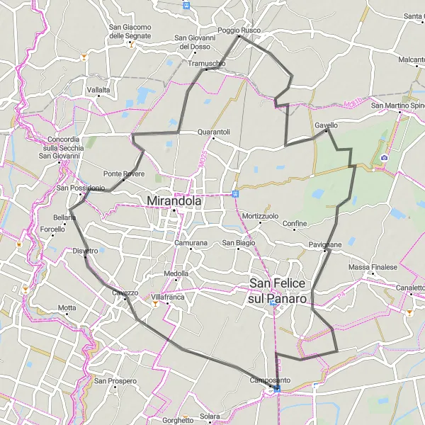 Kartminiatyr av "Natur og landskap i Lombardia" sykkelinspirasjon i Lombardia, Italy. Generert av Tarmacs.app sykkelrutoplanlegger