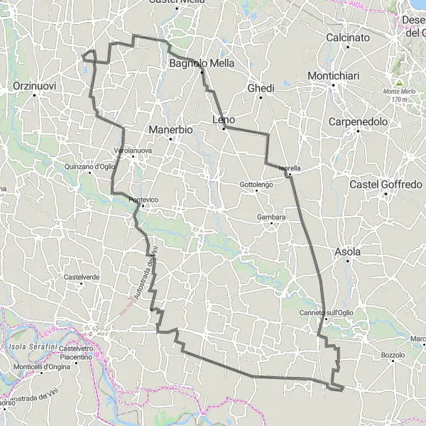 Mapa miniatúra "Kultúrne a histórie v Lombardii" cyklistická inšpirácia v Lombardia, Italy. Vygenerované cyklistickým plánovačom trás Tarmacs.app