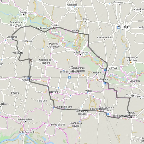 Miniatura mapy "Historyczne miasteczka i zabytki" - trasy rowerowej w Lombardia, Italy. Wygenerowane przez planer tras rowerowych Tarmacs.app