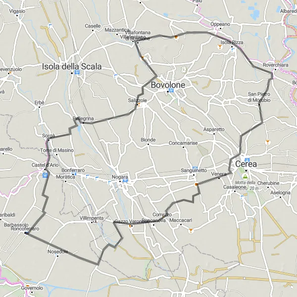 Zemljevid v pomanjšavi "Cikel po Lombardiji" kolesarske inspiracije v Lombardia, Italy. Generirano z načrtovalcem kolesarskih poti Tarmacs.app