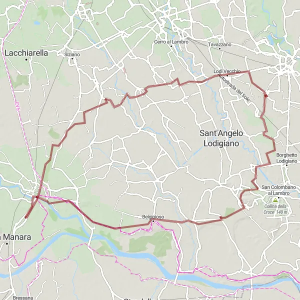 Miniatuurkaart van de fietsinspiratie "Ontdek de natuurlijke schoonheid van Lombardije" in Lombardia, Italy. Gemaakt door de Tarmacs.app fietsrouteplanner