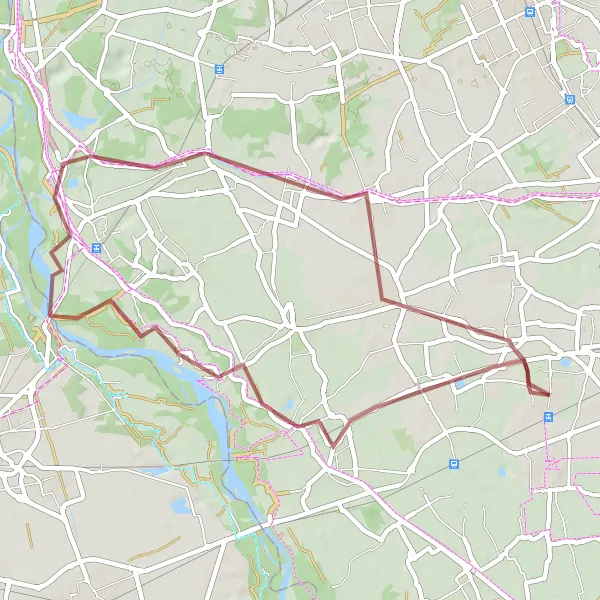 Mapa miniatúra "Gravel výlet cez Turbigo a Castano Primo" cyklistická inšpirácia v Lombardia, Italy. Vygenerované cyklistickým plánovačom trás Tarmacs.app