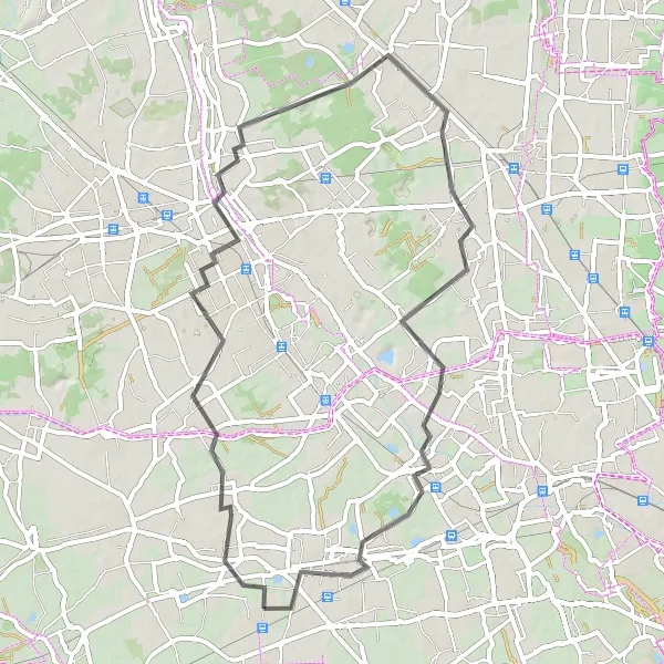 Miniatura della mappa di ispirazione al ciclismo "Tour in Bici Strada Villa Cortese - Arluno" nella regione di Lombardia, Italy. Generata da Tarmacs.app, pianificatore di rotte ciclistiche