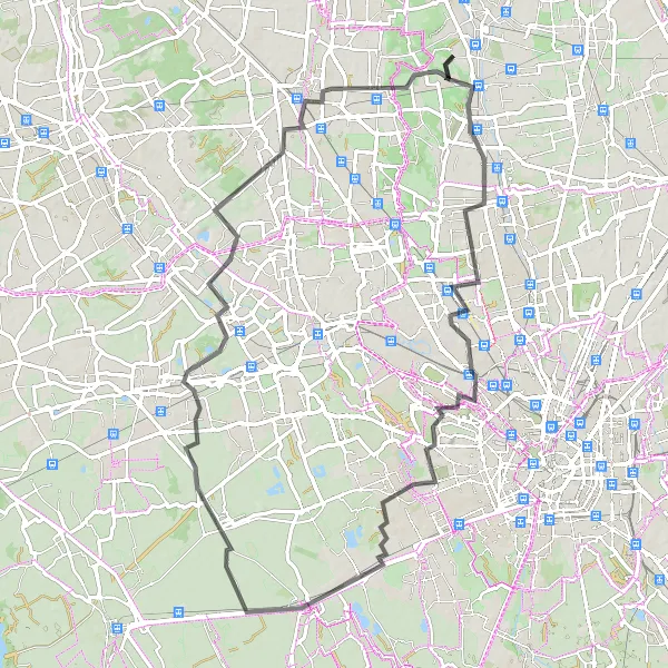 Kartminiatyr av "Panoramisk Landevei Rundtur" sykkelinspirasjon i Lombardia, Italy. Generert av Tarmacs.app sykkelrutoplanlegger