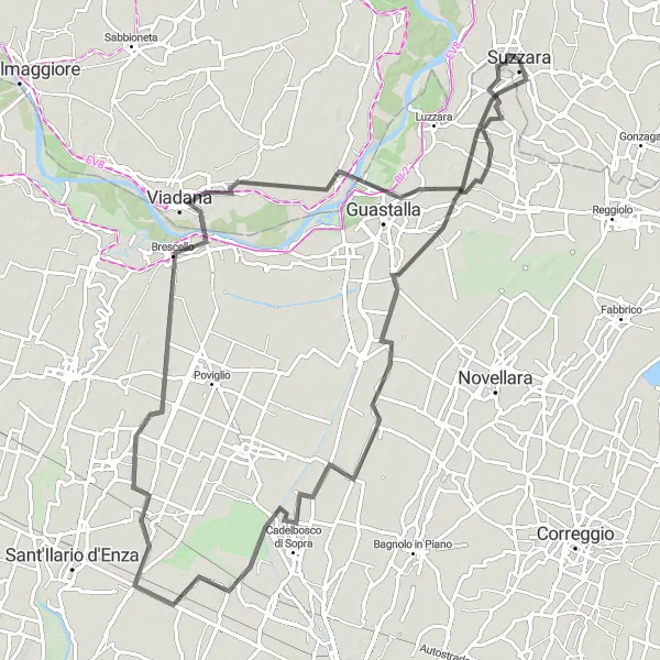 Miniatura mapy "Trasa przez malownicze miasteczka Lombardii" - trasy rowerowej w Lombardia, Italy. Wygenerowane przez planer tras rowerowych Tarmacs.app