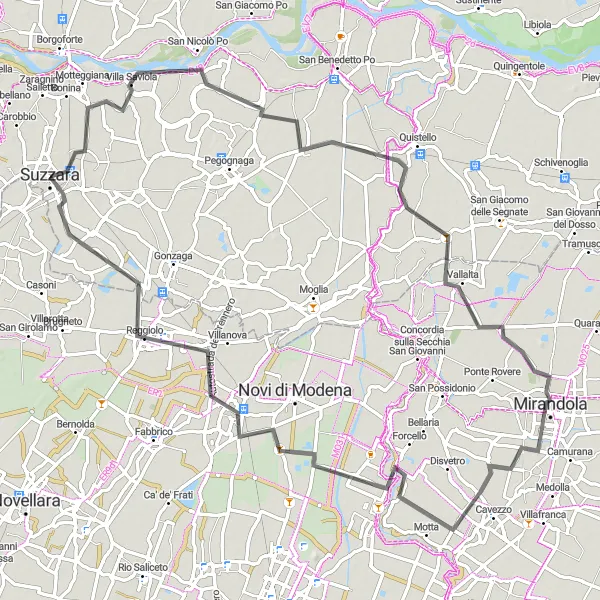 Karten-Miniaturansicht der Radinspiration "Tour durch die lombardischen Dörfer" in Lombardia, Italy. Erstellt vom Tarmacs.app-Routenplaner für Radtouren