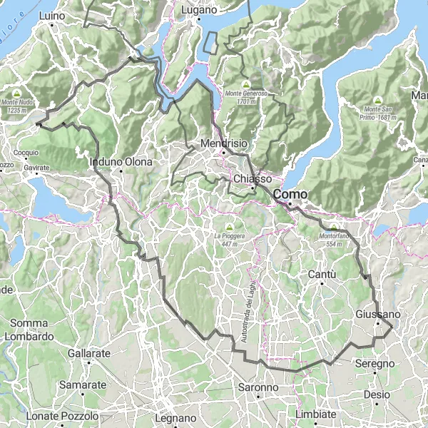 Karten-Miniaturansicht der Radinspiration "Eine epische Tour durch die Alpen" in Lombardia, Italy. Erstellt vom Tarmacs.app-Routenplaner für Radtouren