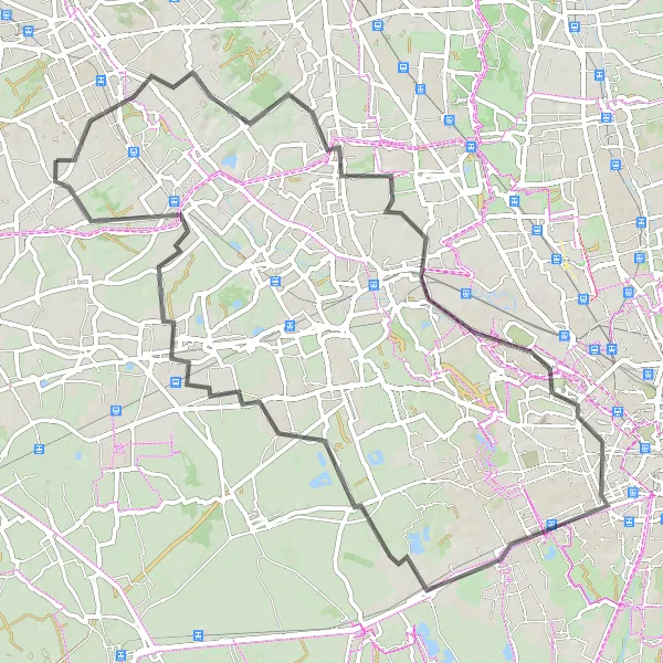 Map miniature of "Scenic Road Cycling Tour from Villa Cortese" cycling inspiration in Lombardia, Italy. Generated by Tarmacs.app cycling route planner