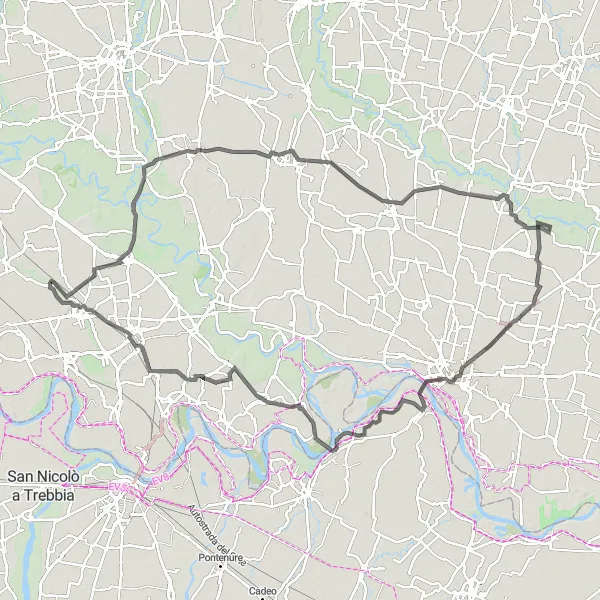 Map miniature of "The Biraga Loop" cycling inspiration in Lombardia, Italy. Generated by Tarmacs.app cycling route planner