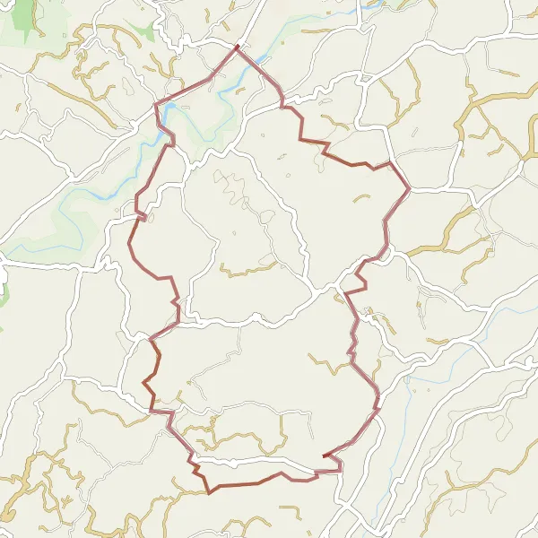 Miniatura mapy "Trasa gravelowa przez góry" - trasy rowerowej w Marche, Italy. Wygenerowane przez planer tras rowerowych Tarmacs.app