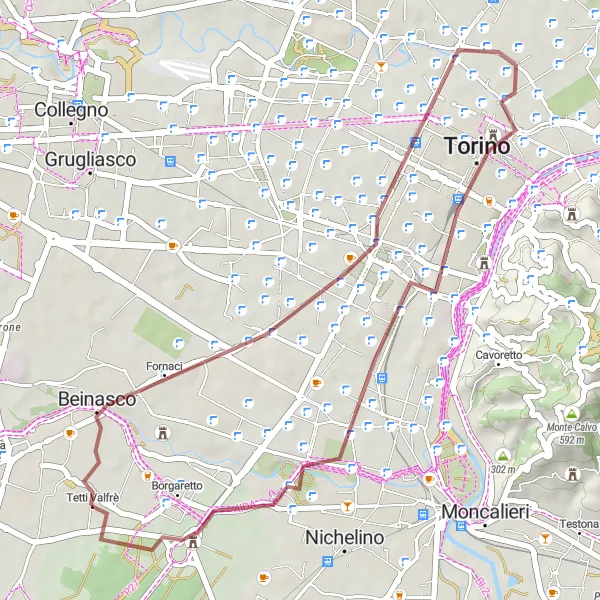 Miniatura della mappa di ispirazione al ciclismo "Alla scoperta dei tesori storici di Borgo Melano" nella regione di Piemonte, Italy. Generata da Tarmacs.app, pianificatore di rotte ciclistiche