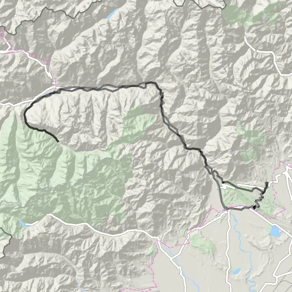 Mapa miniatúra "Cestná okružná trasa cez Torrazzo a Donnas" cyklistická inšpirácia v Piemonte, Italy. Vygenerované cyklistickým plánovačom trás Tarmacs.app