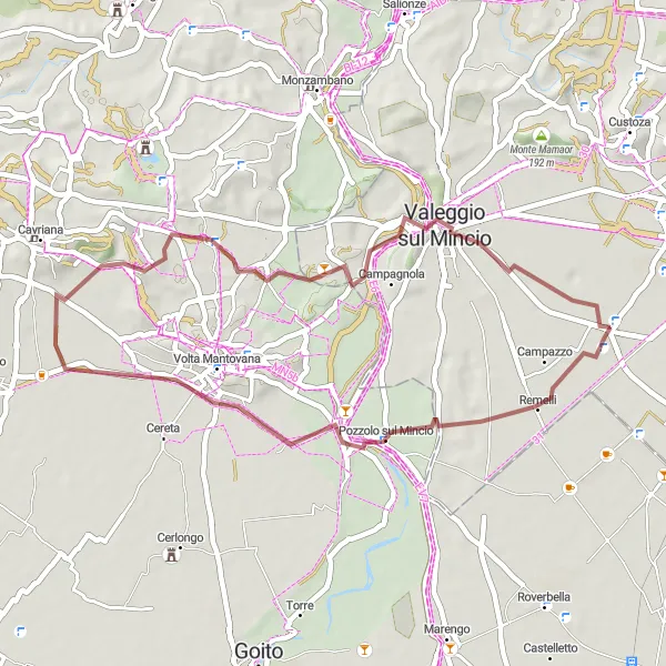 Miniatura della mappa di ispirazione al ciclismo "Esplorazione in bicicletta di Monte Cucco e San Giacomo" nella regione di Veneto, Italy. Generata da Tarmacs.app, pianificatore di rotte ciclistiche