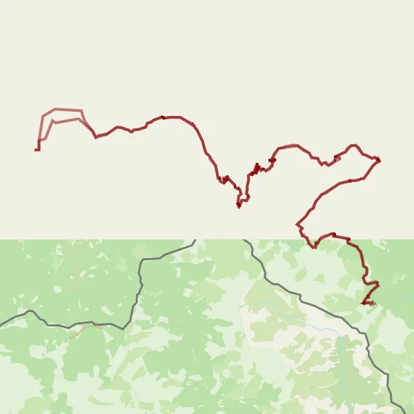 Map miniature of "The Hidden Gems Route" cycling inspiration in Crna Gora, Montenegro. Generated by Tarmacs.app cycling route planner