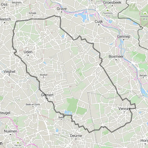 Miniatuurkaart van de fietsinspiratie "Limburgse fietsroute langs pittoreske dorpjes" in Limburg (NL), Netherlands. Gemaakt door de Tarmacs.app fietsrouteplanner