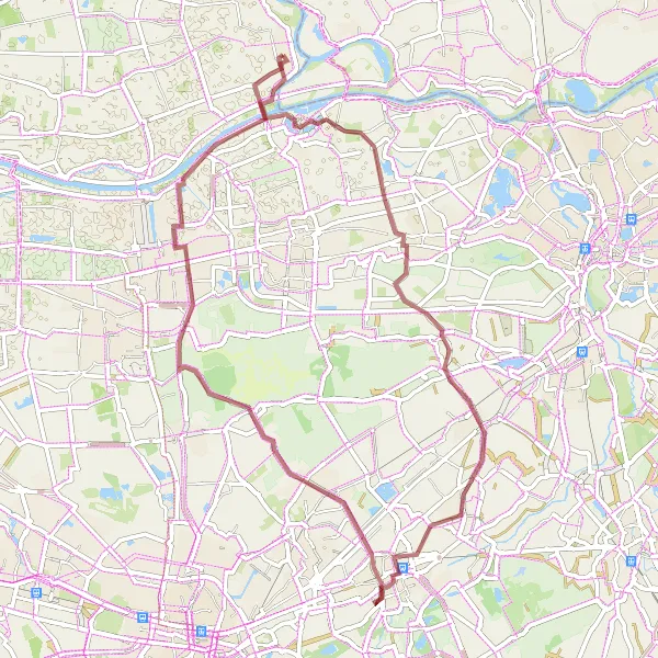 Map miniature of "Gravel Adventure from Aalburg" cycling inspiration in Noord-Brabant, Netherlands. Generated by Tarmacs.app cycling route planner