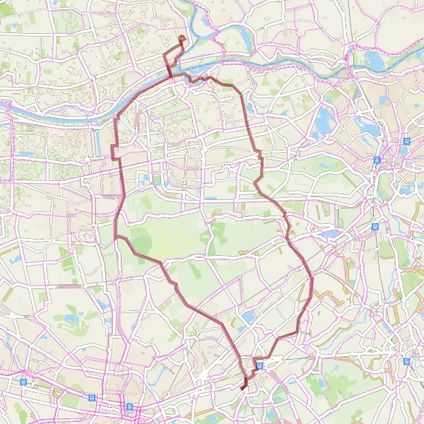 Miniatuurkaart van de fietsinspiratie "Ontdek onontdekte pareltjes rond Kasteel Heusden" in Noord-Brabant, Netherlands. Gemaakt door de Tarmacs.app fietsrouteplanner