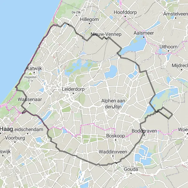 Miniatuurkaart van de fietsinspiratie "Rondje Utrechtse Plassen" in Utrecht, Netherlands. Gemaakt door de Tarmacs.app fietsrouteplanner