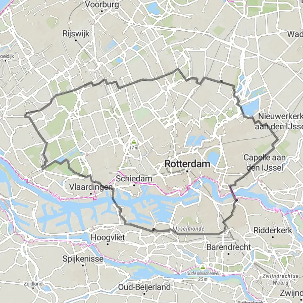 Miniatuurkaart van de fietsinspiratie "Historische Road Cycling Route vanuit De Lier" in Zuid-Holland, Netherlands. Gemaakt door de Tarmacs.app fietsrouteplanner