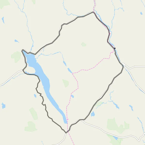 Map miniature of "Tørberget Explorer" cycling inspiration in Innlandet, Norway. Generated by Tarmacs.app cycling route planner