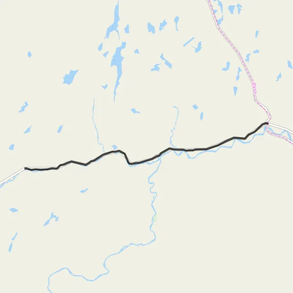 Map miniature of "Kárášjohka to Karasjok" cycling inspiration in Nord-Norge, Norway. Generated by Tarmacs.app cycling route planner