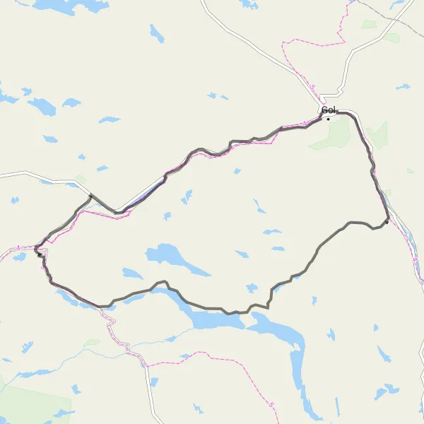 Map miniature of "Ultimate Road Cycling Challenge" cycling inspiration in Oslo og Viken, Norway. Generated by Tarmacs.app cycling route planner