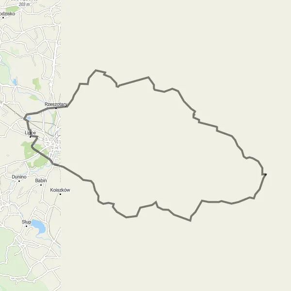 Miniatura mapy "Trasa wokół Środy Śląskiej" - trasy rowerowej w Dolnośląskie, Poland. Wygenerowane przez planer tras rowerowych Tarmacs.app