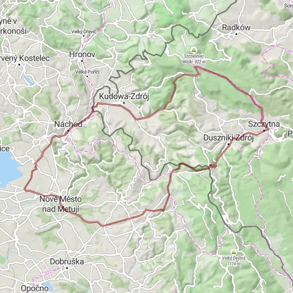 Miniatura mapy "Pętla krajobrazowa Olešnice v Orlických horách" - trasy rowerowej w Dolnośląskie, Poland. Wygenerowane przez planer tras rowerowych Tarmacs.app