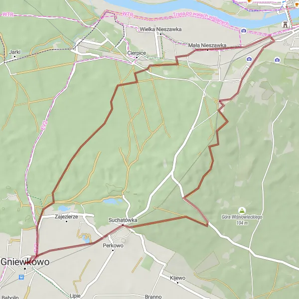 Miniatura mapy "Trasa rowerowa przez Małą Nieszawkę" - trasy rowerowej w Kujawsko-pomorskie, Poland. Wygenerowane przez planer tras rowerowych Tarmacs.app