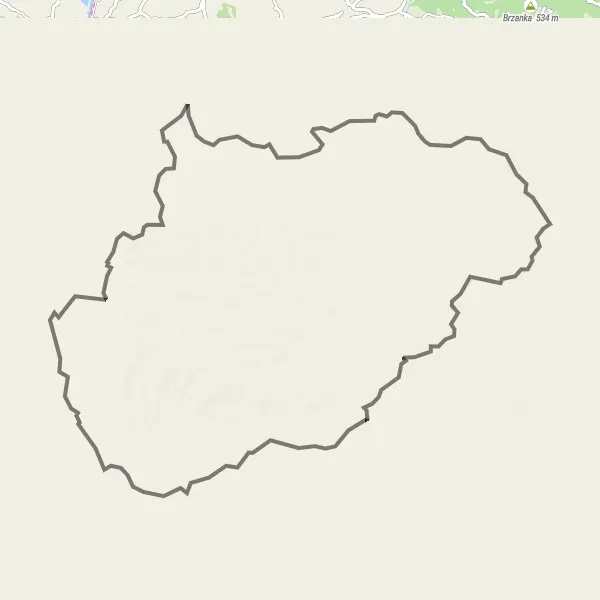 Miniatura mapy "Wycieczka rowerowa do Kąśnej Dolnej przez Wielogłowy" - trasy rowerowej w Małopolskie, Poland. Wygenerowane przez planer tras rowerowych Tarmacs.app