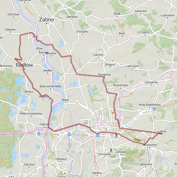 Miniatura mapy "Willa - Westerplatte Gravel Ride" - trasy rowerowej w Małopolskie, Poland. Wygenerowane przez planer tras rowerowych Tarmacs.app