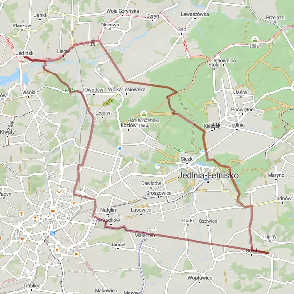 Miniatura mapy "Trasa przez Bartodzieje i Marcelów" - trasy rowerowej w Mazowiecki regionalny, Poland. Wygenerowane przez planer tras rowerowych Tarmacs.app