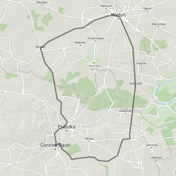 Miniatura mapy "Spacer po Skomlinie" - trasy rowerowej w Opolskie, Poland. Wygenerowane przez planer tras rowerowych Tarmacs.app