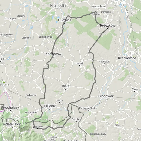 Miniatura mapy "Wędrówka przez Wierzch i Svatý Roch" - trasy rowerowej w Opolskie, Poland. Wygenerowane przez planer tras rowerowych Tarmacs.app