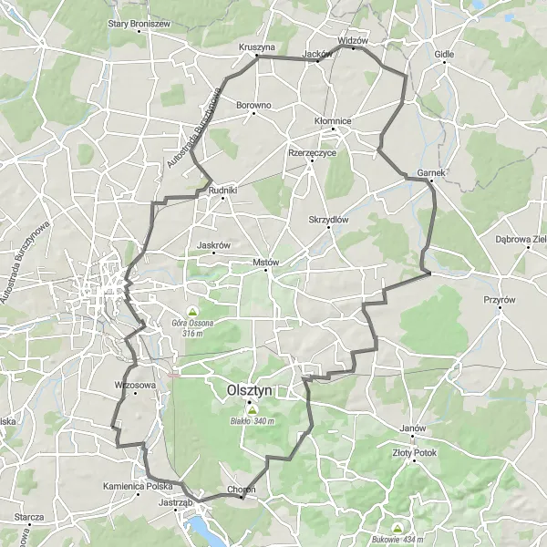 Miniatura mapy "Trasa rowerowa Huta Stara B" - trasy rowerowej w Śląskie, Poland. Wygenerowane przez planer tras rowerowych Tarmacs.app