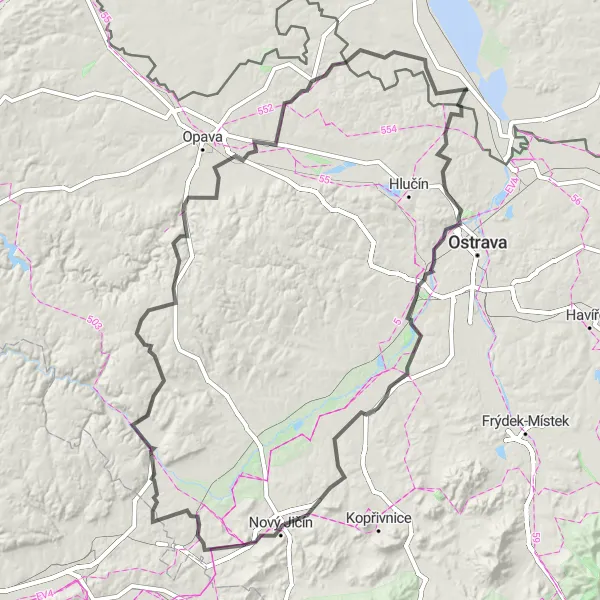 Map miniature of "Krzyżanowice - Bolesław loop" cycling inspiration in Śląskie, Poland. Generated by Tarmacs.app cycling route planner