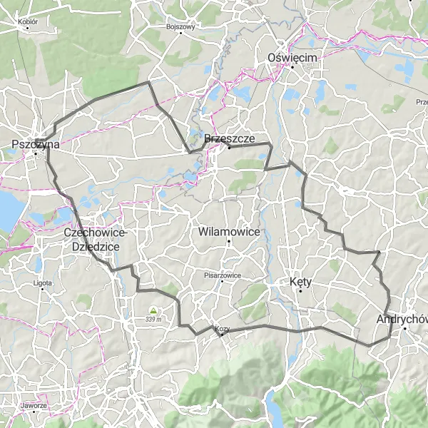 Miniatura mapy "Trasa rowerowa Pszczyna - Goczałkowice-Zdrój (2)" - trasy rowerowej w Śląskie, Poland. Wygenerowane przez planer tras rowerowych Tarmacs.app