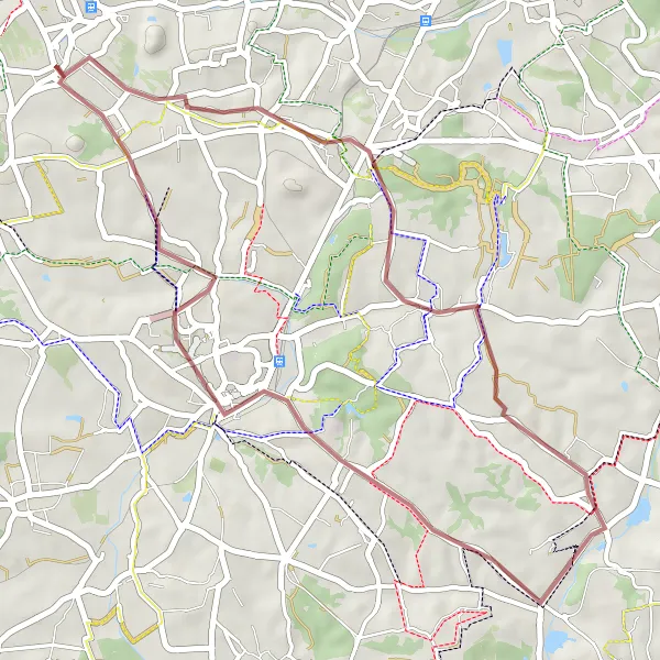 Miniatura mapy "Trasa gravelowa do Rydułtów" - trasy rowerowej w Śląskie, Poland. Wygenerowane przez planer tras rowerowych Tarmacs.app