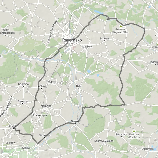 Miniatura mapy "Ekscytująca trasa rowerowa w okolicach Rędzin" - trasy rowerowej w Śląskie, Poland. Wygenerowane przez planer tras rowerowych Tarmacs.app