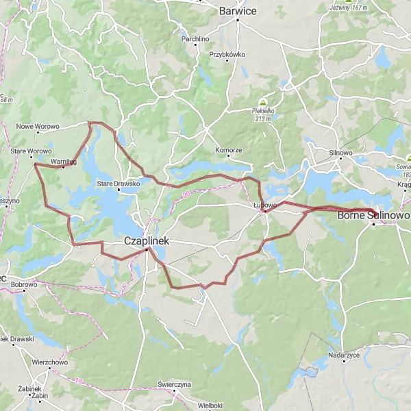 Miniatura mapy "Trasa Rowerowa przez Broczyno i Kopica" - trasy rowerowej w Zachodniopomorskie, Poland. Wygenerowane przez planer tras rowerowych Tarmacs.app