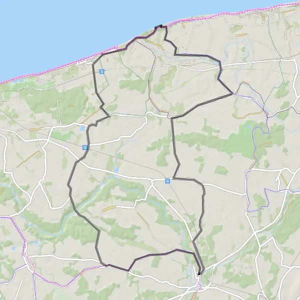 Miniatura mapy "Trasa rowerowa przez Pleśnę i Mierzyn" - trasy rowerowej w Zachodniopomorskie, Poland. Wygenerowane przez planer tras rowerowych Tarmacs.app
