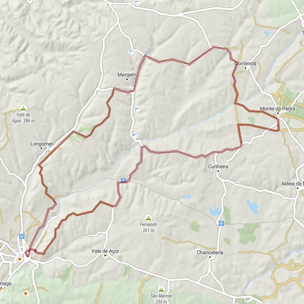 Miniatura do mapa de inspiração para ciclismo "Rota da Aventura em Alentejo" em Alentejo, Portugal. Gerado pelo planejador de rotas de ciclismo Tarmacs.app