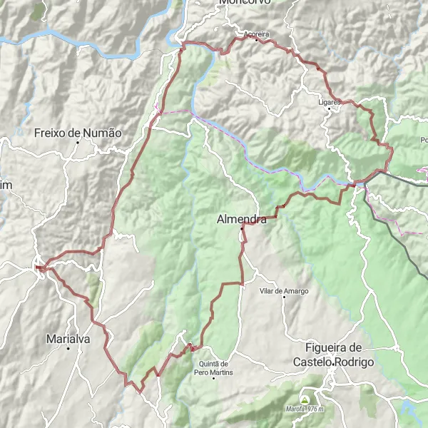 Map miniature of "The Ultimate Adventure" cycling inspiration in Centro (PT), Portugal. Generated by Tarmacs.app cycling route planner